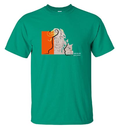 Green Portrait Tee Shirt